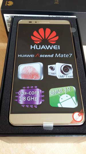 Huawei Ascend Mate 7 Dual: Unboxing