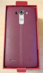 Stylish: Removable LG G4 Dual Cover in leather