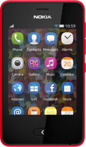 The Nokia Asha 501 front