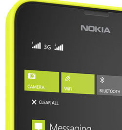 Nokia Lumia 630: 2 SIM Icons