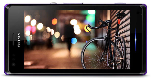 Sony Xperia M Dual transverse view