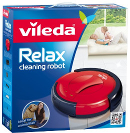 The packaging of the Vileda 142861 household robot The Vileda 142861 Packaging