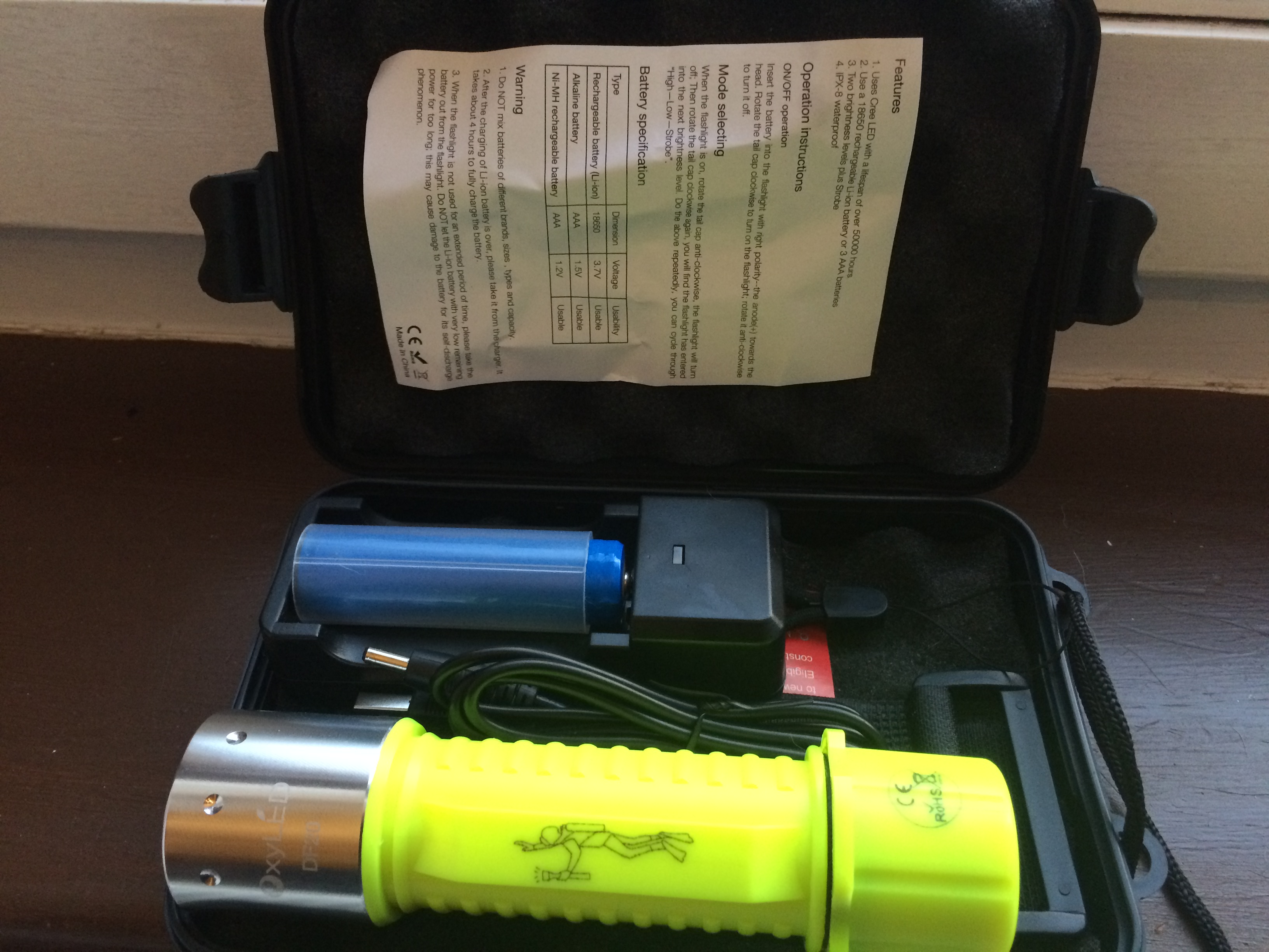 OxyLED DF20 Tauchlampe 1