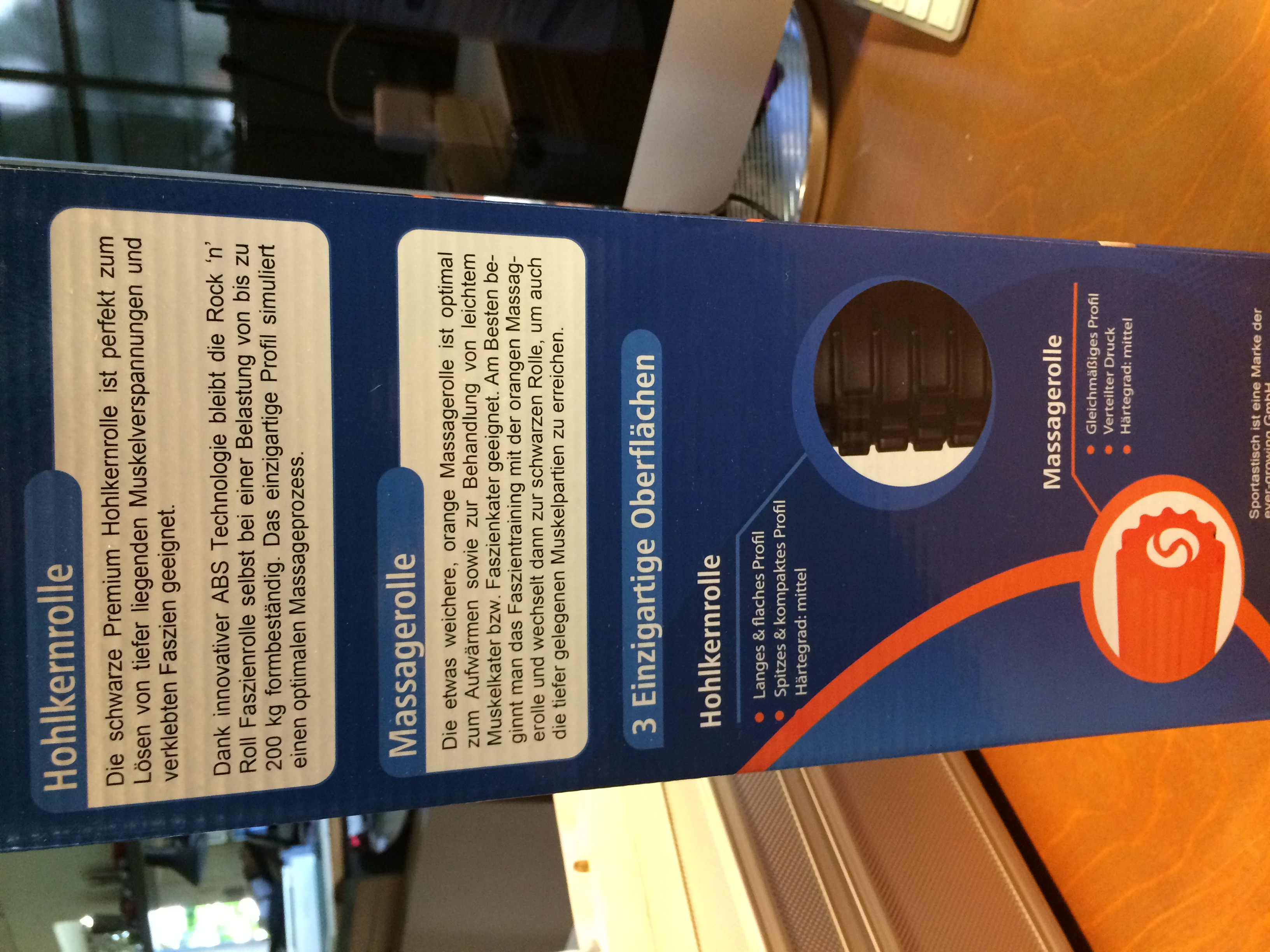 Premium 2 in 1 Faszienrolle von Sportastisch 2