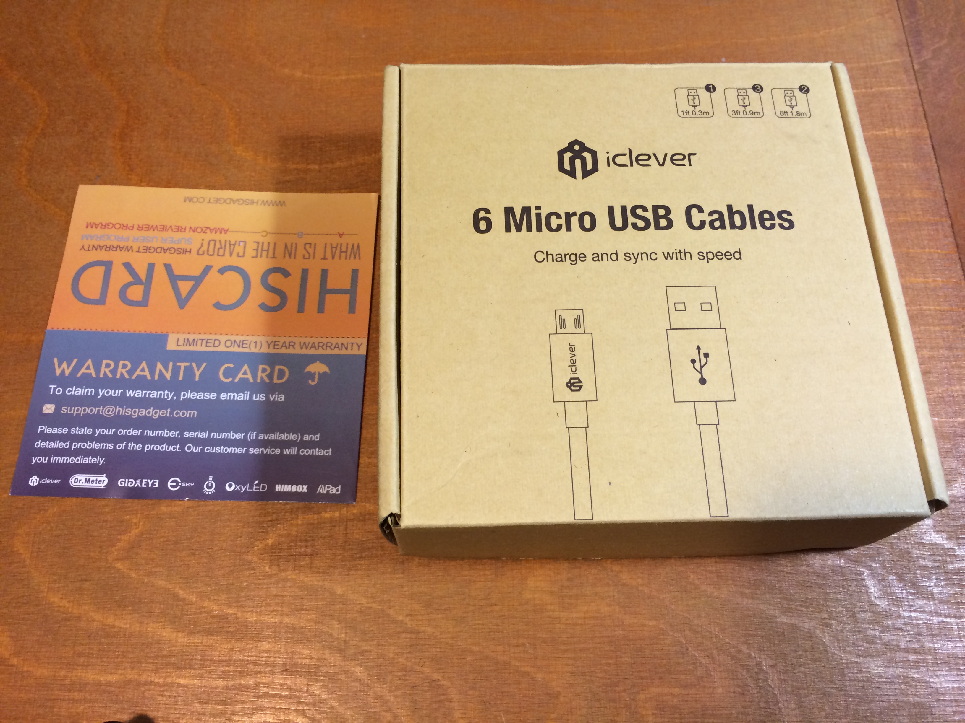 iClever 6-Pack Micro USB Kabel 2