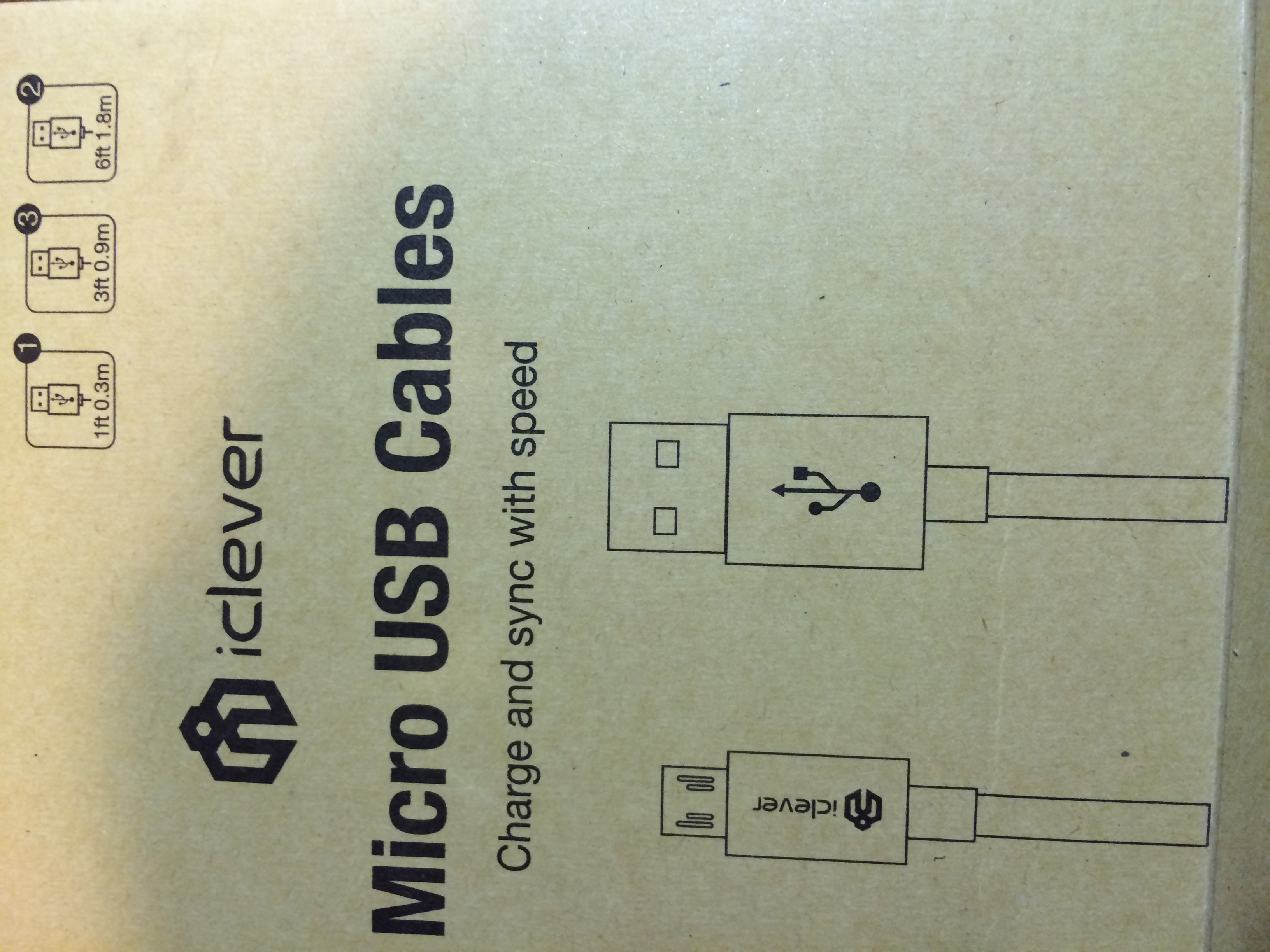 iClever 6-Pack Micro USB Kabel 3